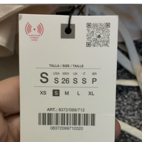 Zara NWT beaded strappy linen blend dress 8372/099 - Picture 7 of 8